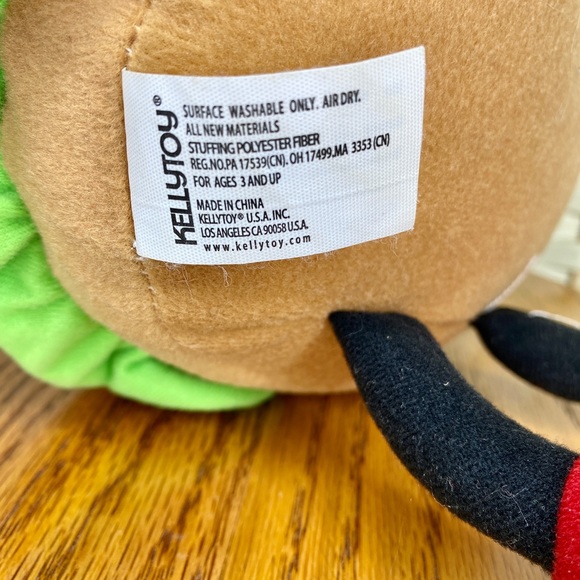 2016 Steak-N-Shake SIZZLE Burger Stuffed Plush Advertising Promo 12" With Tag - Picture 10 of 11